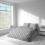 Påslakanset „Grey Retro Rings“. Sängkläder 155x200, 140x200 cm, 150x200 cm, 160x200 cm, 180x200 cm, 200x200 cm, 200x220 cm, 240x220 cm Påslakanset „Grey Retro Rings“. Sängkläder 155x200, 140x200 cm, 150x200 cm, 160x200 cm, 180x200 cm, 200x200 cm, 200x220 cm, 240x220 cm