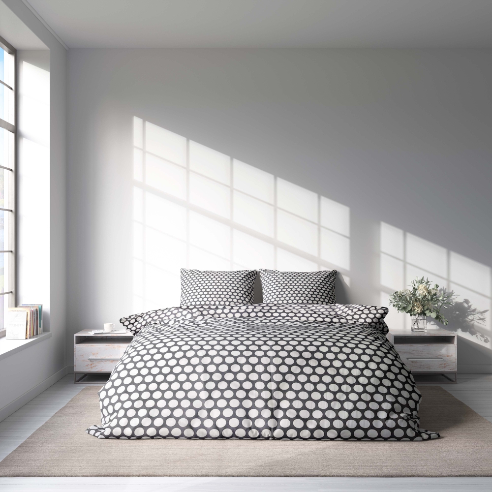 Påslakanset „Grey Ripple“. Grå sängkläder, 140x200 cm, 200x200 cm, 200x220 cm, 240x220 cm Påslakanset „Grey Ripple“. Grå sängkläder, 140x200 cm, 200x200 cm, 200x220 cm, 240x220 cm