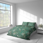 Påslakanset „Jade Leaves“. Sängkläder 155x200, 140x200 cm, 150x200 cm, 160x200 cm, 180x200 cm, 200x200 cm, 200x220 cm, 240x220 cm Påslakanset „Jade Leaves“. Sängkläder 155x200, 140x200 cm, 150x200 cm, 160x200 cm, 180x200 cm, 200x200 cm, 200x220 cm, 240x220 cm
