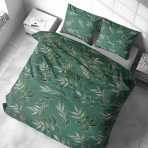 Påslakanset „Jade Leaves“. Sängkläder 155x200, 140x200 cm, 150x200 cm, 160x200 cm, 180x200 cm, 200x200 cm, 200x220 cm, 240x220 cm Påslakanset „Jade Leaves“. Sängkläder 155x200, 140x200 cm, 150x200 cm, 160x200 cm, 180x200 cm, 200x200 cm, 200x220 cm, 240x220 cm
