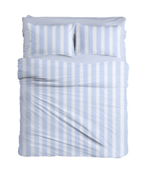 Påslakanset „Copenhagen light blue“. Bomull sängkläder