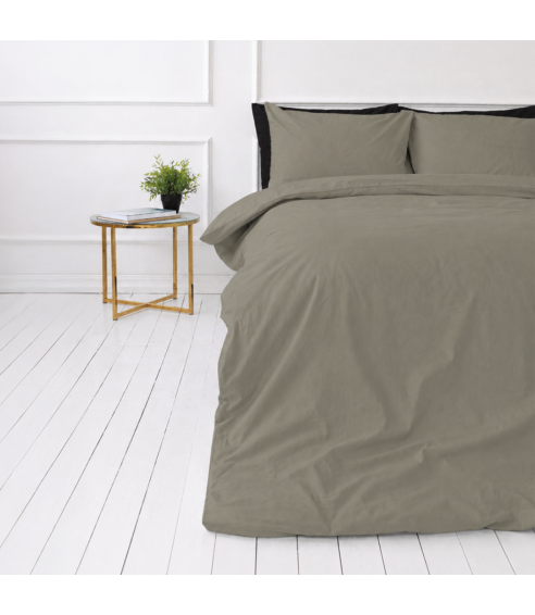 Påslakanset „Khaki Grey“. Påslakanset 140x200