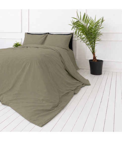 Påslakanset „Khaki Grey“. Påslakanset 140x200