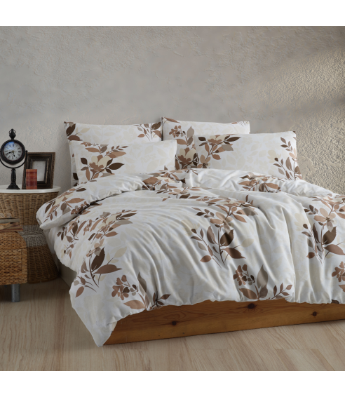 Påslakanset „Libby Brown Flannel“. Bomull sängkläder