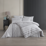 Påslakanset „Linie Grey“. Mönstrade sängkläder, 140x200 cm, 200x200 cm, 200x220 cm Påslakanset „Linie Grey“. Mönstrade sängkläder, 140x200 cm, 200x200 cm, 200x220 cm