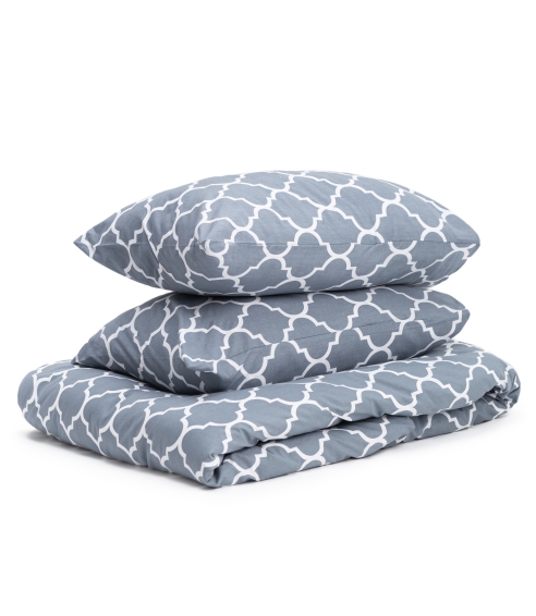 Påslakanset „Morocco grey cotton“. Bomull sängkläder