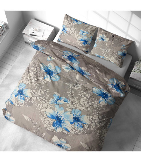 Påslakanset „Nordic Bloom“. Bomull sängkläder
