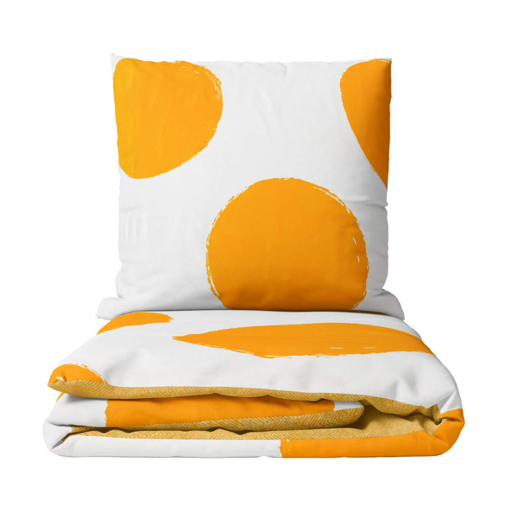 Påslakanset „Orange Bliss“. Orange sängkläder, 140x200 cm, 150x200 cm, 160x200 cm, 180x200 cm, 200x200 cm, 200x220 cm Påslakanset „Orange Bliss“. Orange sängkläder, 140x200 cm, 150x200 cm, 160x200 cm, 180x200 cm, 200x200 cm, 200x220 cm