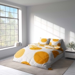 Påslakanset „Orange Bliss“. Orange sängkläder, 140x200 cm, 150x200 cm, 160x200 cm, 180x200 cm, 200x200 cm, 200x220 cm Påslakanset „Orange Bliss“. Orange sängkläder, 140x200 cm, 150x200 cm, 160x200 cm, 180x200 cm, 200x200 cm, 200x220 cm