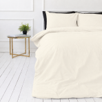 Påslakanset „Pale Vanilla“. Enfärgade sängkläder, 140x200 cm, 150x200 cm, 160x200 cm, 180x200 cm, 200x200 cm, 200x220 cm, 240x220 cm