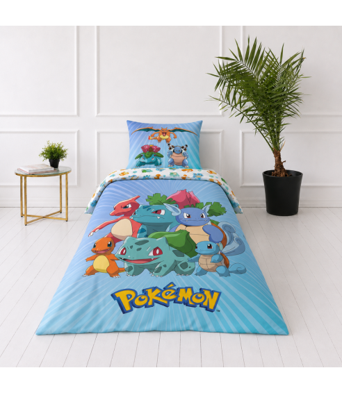 Påslakanset „Pokemon“. Bomull sängkläder