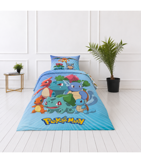 Påslakanset „Pokemon“. Bomull sängkläder