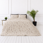 Påslakanset „Prairie Flora“. Beige sängkläder, 140x200 cm, 150x200 cm, 160x200 cm, 180x200 cm, 200x200 cm, 200x220 cm, 240x220 cm