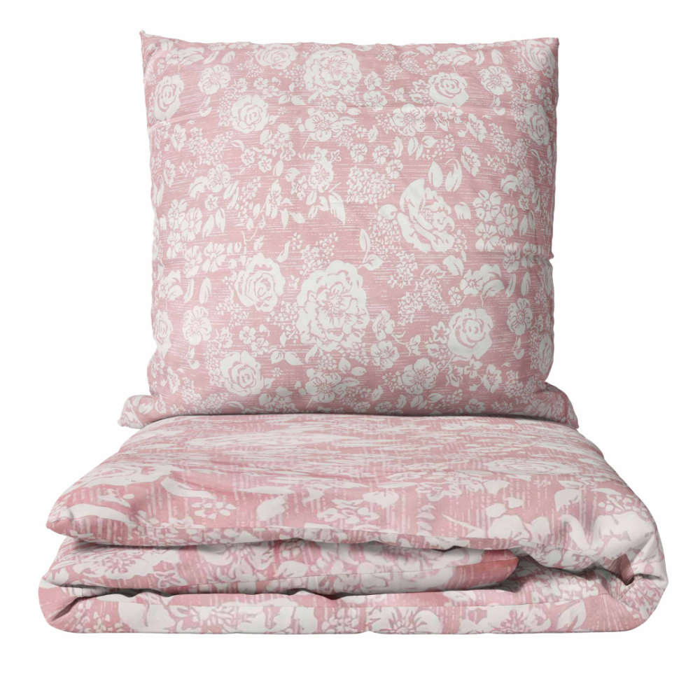 Påslakanset „Provance Coral“. Rosa sängkläder, 140x200 cm, 200x200 cm, 200x220 cm Påslakanset „Provance Coral“. Rosa sängkläder, 140x200 cm, 200x200 cm, 200x220 cm