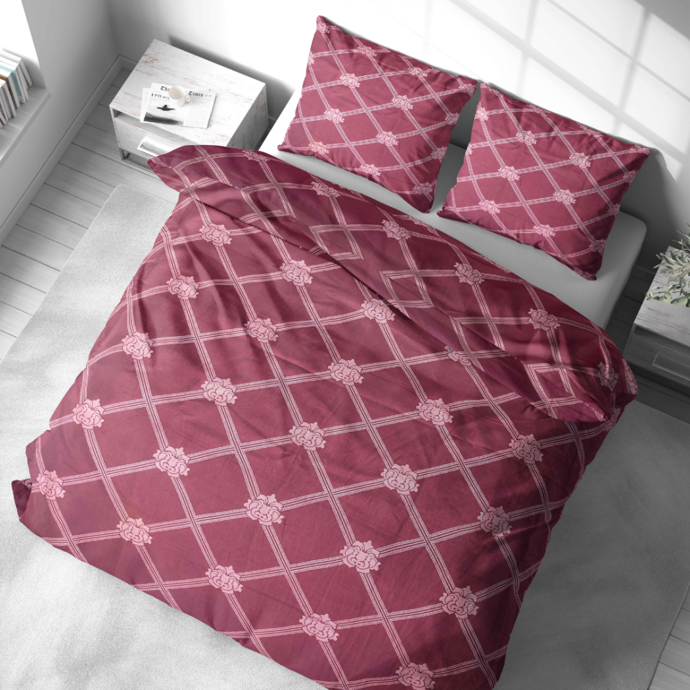 Påslakanset „Rouge“. Sängkläder 155x200, 140x200 cm, 150x200 cm, 160x200 cm, 180x200 cm, 200x200 cm, 200x220 cm Påslakanset „Rouge“. Sängkläder 155x200, 140x200 cm, 150x200 cm, 160x200 cm, 180x200 cm, 200x200 cm, 200x220 cm