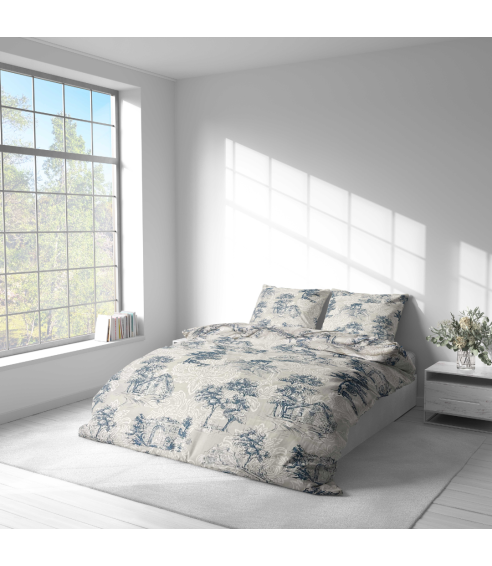 Påslakanset „Toile De Jouy Classic“. Påslakanset 140x200