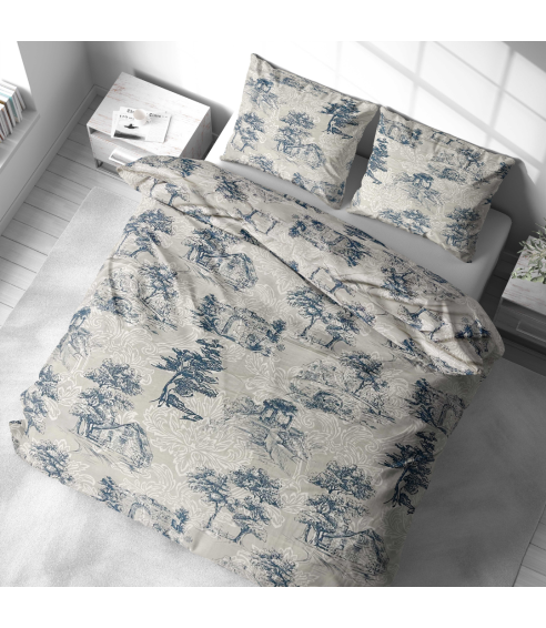 Påslakanset „Toile De Jouy Classic“. Påslakanset 140x200