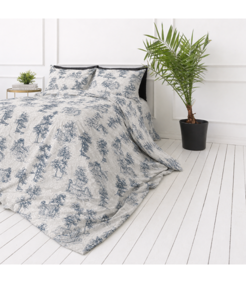 Påslakanset „Toile De Jouy Classic“. Påslakanset 140x200