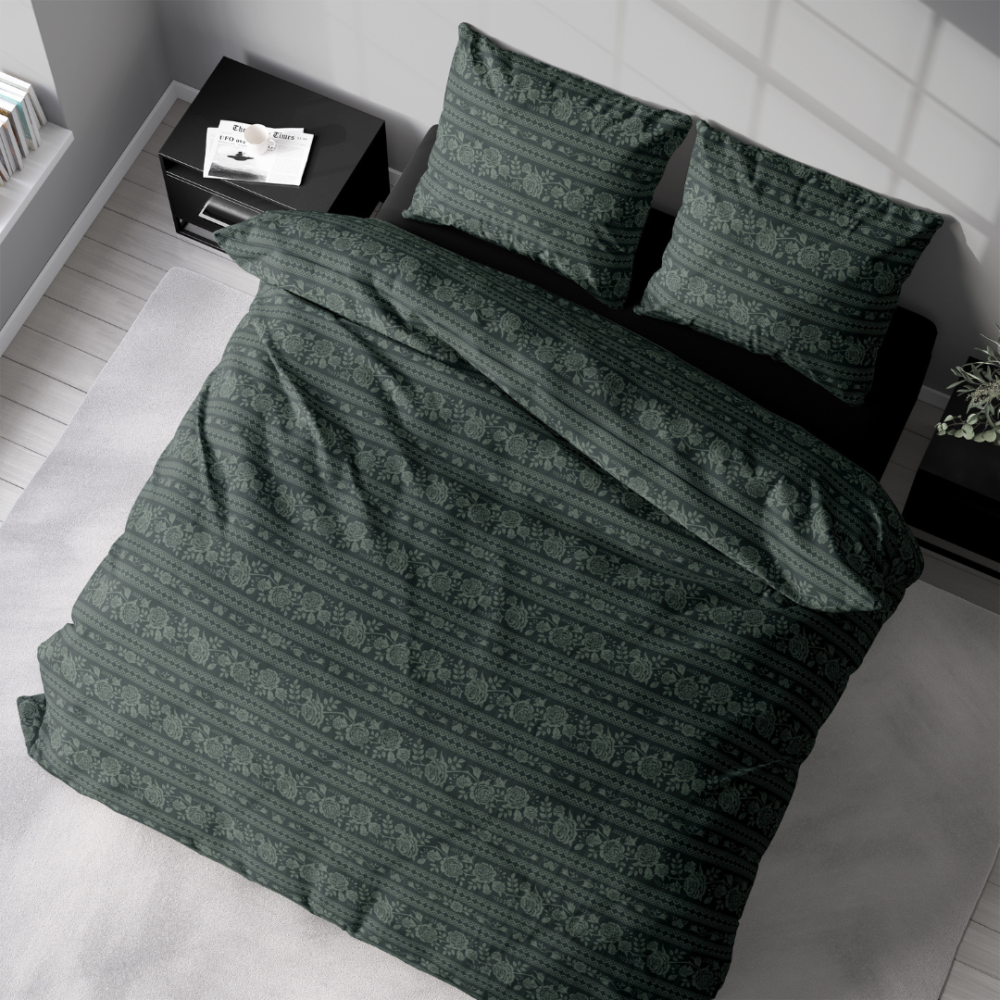 Patalynės komplektas „Vitor Green“. Gröna sängkläder, 140x200 cm, 200x200 cm, 200x220 cm Patalynės komplektas „Vitor Green“. Gröna sängkläder, 140x200 cm, 200x200 cm, 200x220 cm