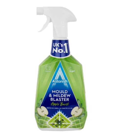 Mögelrengöring ”Mould and mildew blaster”. Rengöringsmedel