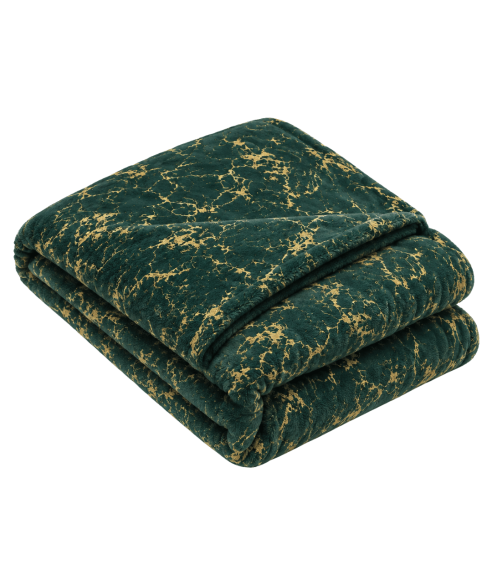 Pläd „Gilded Green fleece blanket“. Plädar