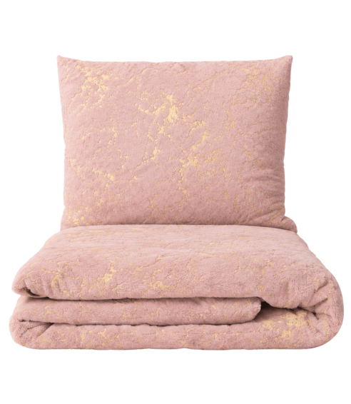 Plysch bäddset „Minky Gilded Rose“. Påslakanset 200x220