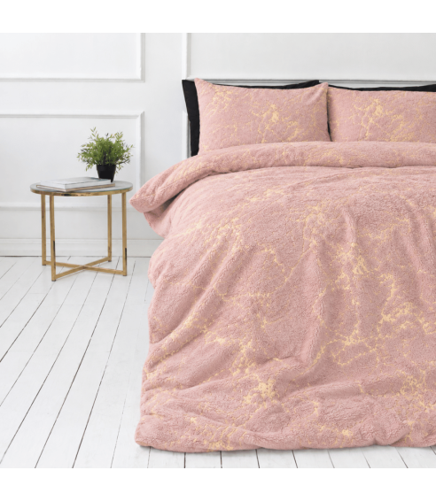 Plysch bäddset „Minky Gilded Rose“. Påslakanset 200x220