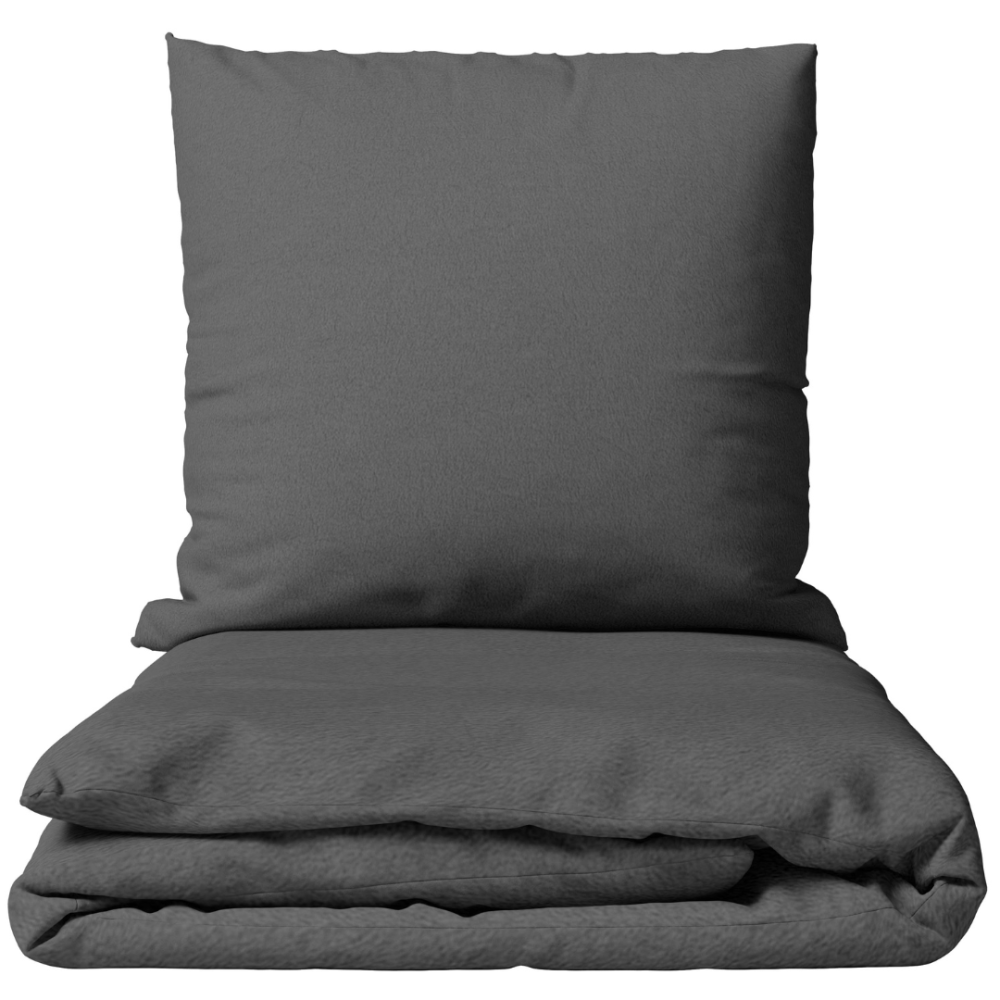 Plysch bäddset „Minky Dark Grey“. Plysch sängkläder, 200x220 cm Plysch bäddset „Minky Dark Grey“. Plysch sängkläder, 200x220 cm