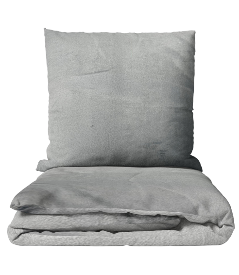 Plysch bäddset „Minky Grey Solid“. Påslakanset 200x220