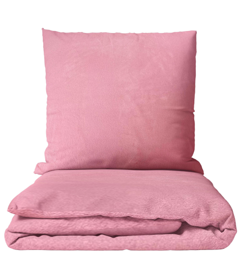 Plysch bäddset „Minky Rose Solid“. Påslakanset 200x220