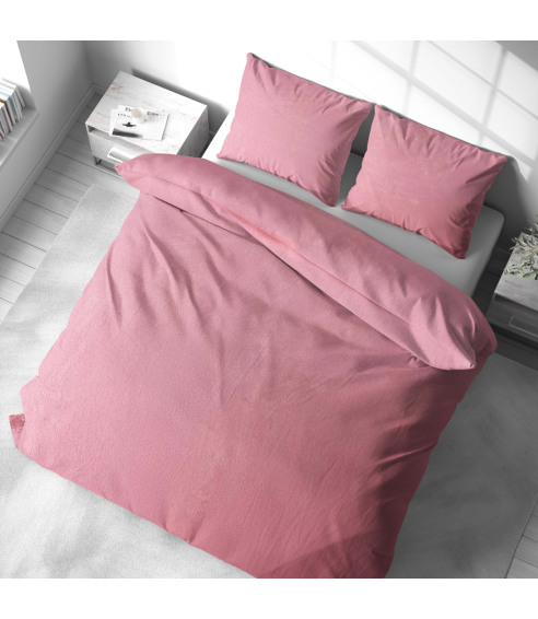 Plysch bäddset „Minky Rose Solid“. Påslakanset 200x220