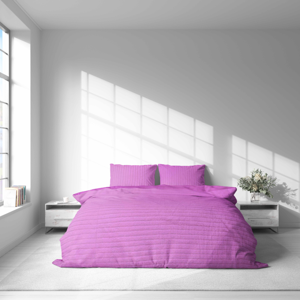 Plysch påslakanset „Minky Violet“. Plysch sängkläder, 200x220 cm Plysch påslakanset „Minky Violet“. Plysch sängkläder, 200x220 cm