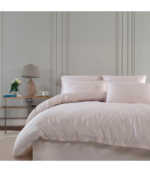 Premium satin påslakanset „Beige“. Satin påslakan