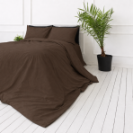 Premium satin påslakanset „Brown“. Enfärgade sängkläder, 140x200 cm, 200x200 cm, 200x220 cm Premium satin påslakanset „Brown“. Enfärgade sängkläder, 140x200 cm, 200x200 cm, 200x220 cm