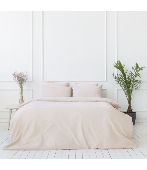 Premium satin påslakanset „Classic coffee“. Satin påslakan