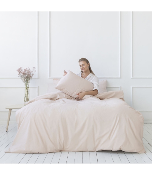 Premium satin påslakanset „Classic coffee“. Satin påslakan