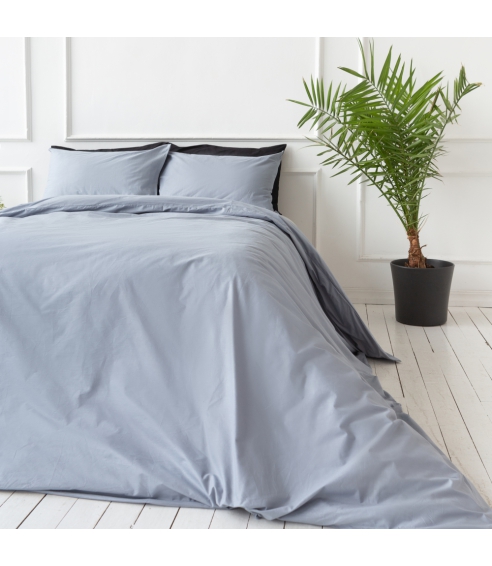 Premium satin påslakanset “Classic grey”. Satin påslakan