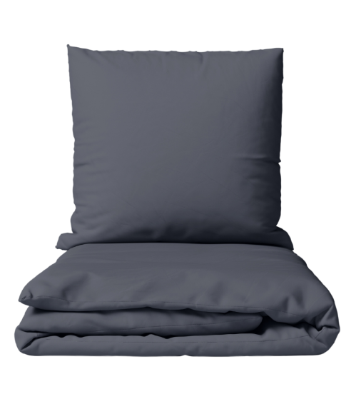 Premium satin påslakanset „Dark Grey sateen“. Satin påslakan