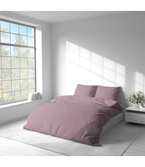 Premium satin påslakanset „Dusty pink glow“. Satin påslakan