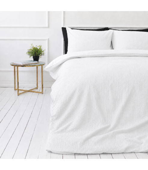Påslakanset muslin „White muslin“. Påslakanset 200x200