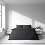 Premium satin påslakanset „Graphite Satin“. Enfärgade sängkläder, 140x200 cm, 200x200 cm, 200x220 cm Premium satin påslakanset „Graphite Satin“. Enfärgade sängkläder, 140x200 cm, 200x200 cm, 200x220 cm