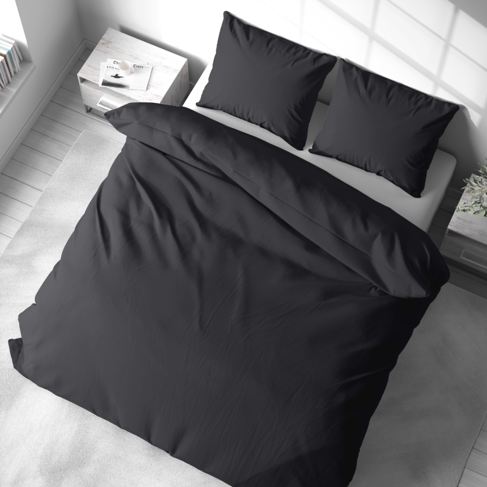 Premium satin påslakanset „Graphite Satin“. Enfärgade sängkläder, 140x200 cm, 200x200 cm, 200x220 cm Premium satin påslakanset „Graphite Satin“. Enfärgade sängkläder, 140x200 cm, 200x200 cm, 200x220 cm