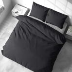 Premium satin påslakanset „Graphite Satin“. Enfärgade sängkläder, 140x200 cm, 200x200 cm, 200x220 cm Premium satin påslakanset „Graphite Satin“. Enfärgade sängkläder, 140x200 cm, 200x200 cm, 200x220 cm