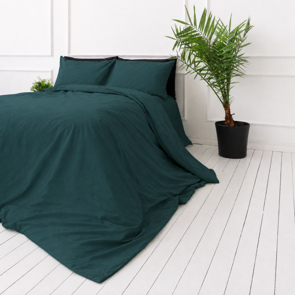 Premium satin påslakanset „Green Sateen“. Enfärgade sängkläder, 140x200 cm, 200x200 cm, 200x220 cm Premium satin påslakanset „Green Sateen“. Enfärgade sängkläder, 140x200 cm, 200x200 cm, 200x220 cm