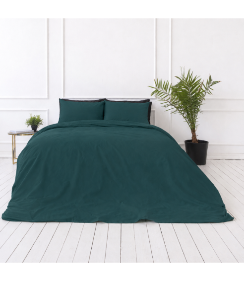 Premium satin påslakanset „Green Sateen“. Satin påslakan