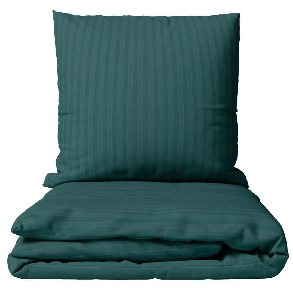 Premium satin påslakanset „Green Stripe Satin“. Påslakanset 135x200, 140x200 cm, 200x200 cm Premium satin påslakanset „Green Stripe Satin“. Påslakanset 135x200, 140x200 cm, 200x200 cm