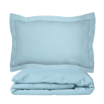 Premium satin påslakanset „Ice blue“. Enfärgade sängkläder, 200x200 cm, 200x220 cm Premium satin påslakanset „Ice blue“. Enfärgade sängkläder, 200x200 cm, 200x220 cm