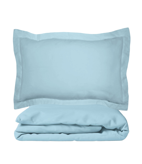 Premium satin påslakanset „Ice blue“. Satin påslakan