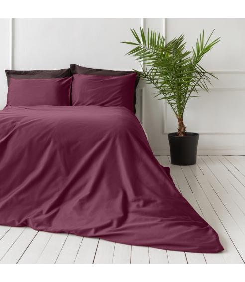 Premium satin påslakanset „Cherry“. Satin påslakan