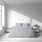Premium satin påslakanset „Light Gray Stripe Satin“. Påslakanset 135x200, 140x200 cm, 200x200 cm Premium satin påslakanset „Light Gray Stripe Satin“. Påslakanset 135x200, 140x200 cm, 200x200 cm